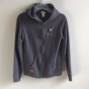 Zipped hood sweatshirt jacket size S